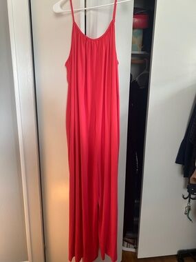 Red Spaghetti Strap Maxi Dress - Casual Summer Slip Dress